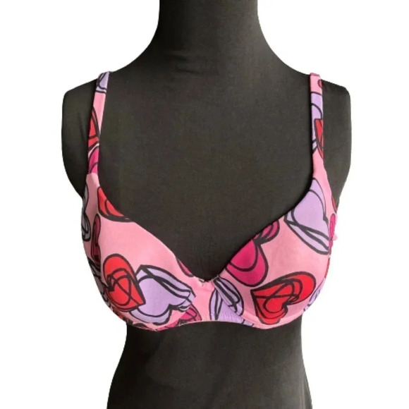 Victoria's Secret Body‎ by Victoria Shaping Demi Bra, Pink with Hearts, 36B - Picture 1 of 7